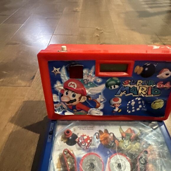 Super Mario 64 Table Top Pinball 16x10 Untested no battery cover - Picture 4 of 12